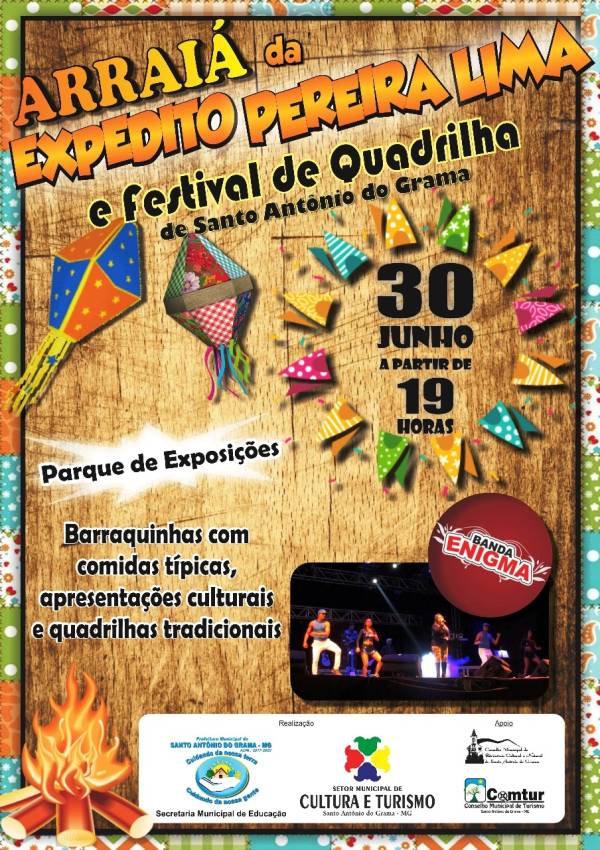 Arraiá da Expedito Pereira Lima e festival de Quadrilha de Santo Antônio do Grama